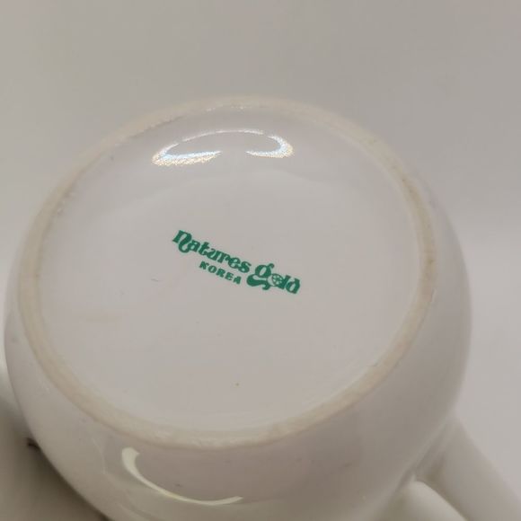 Natures Gold Vintage Korea Al Mar Floral 8 Oz Set Of 2 Coffee Tea Cups - Picture 9 of 11